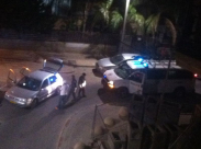  منتصف الليلة: دورية للشرطة تشل حركة السير في شارع مجين ابراهام بيافا 